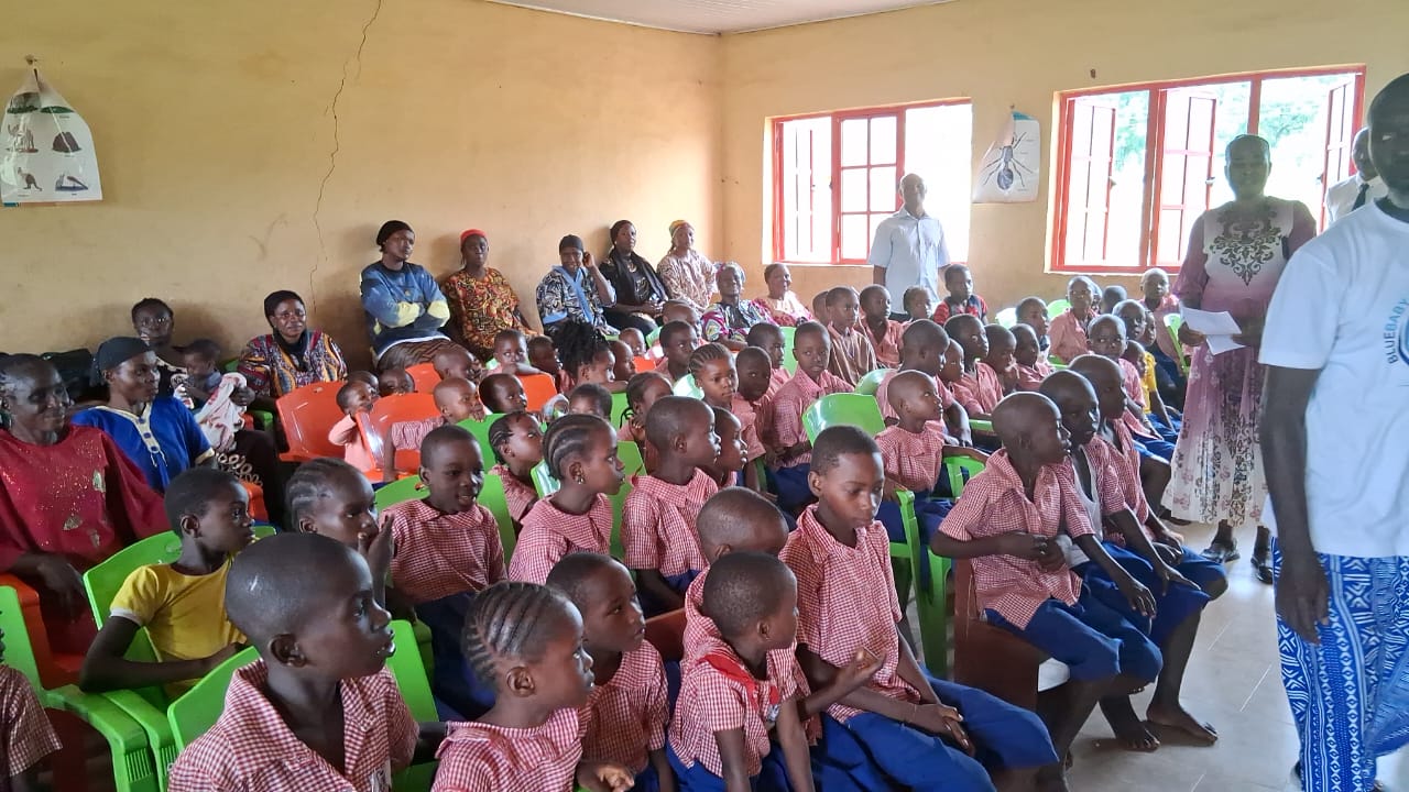 Pupils and parents gathered in the school hall for the Back to School programme