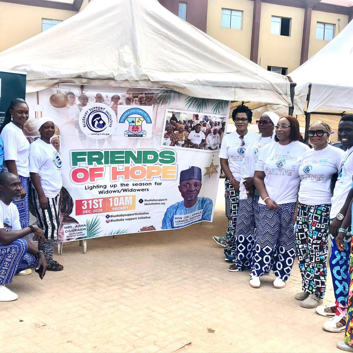 BBSI volunteers and beneficiaries at a Friends of Hope outreach