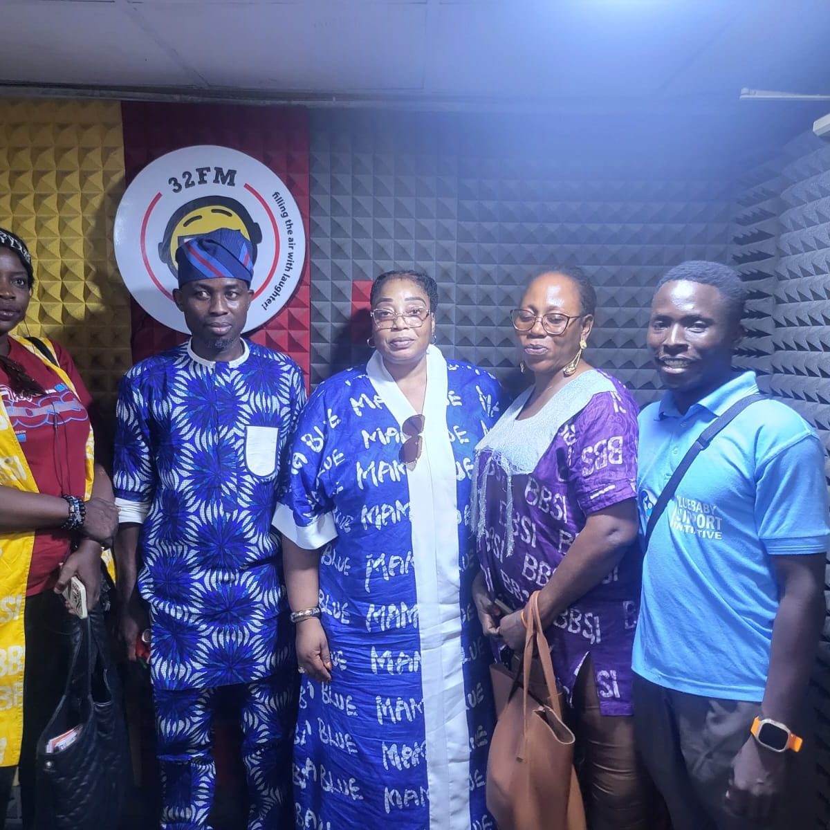 BBSI team waiting for a radio interview